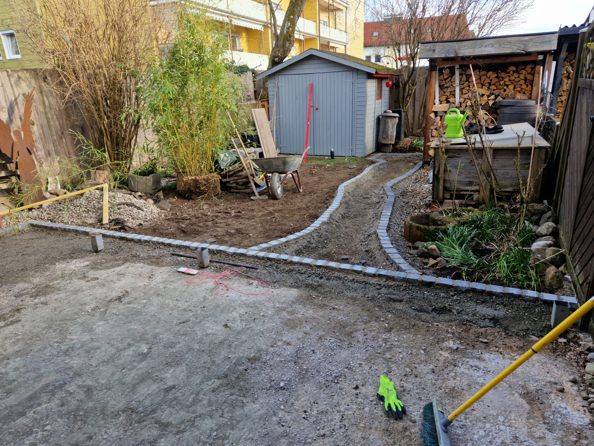 Plattenverlegung